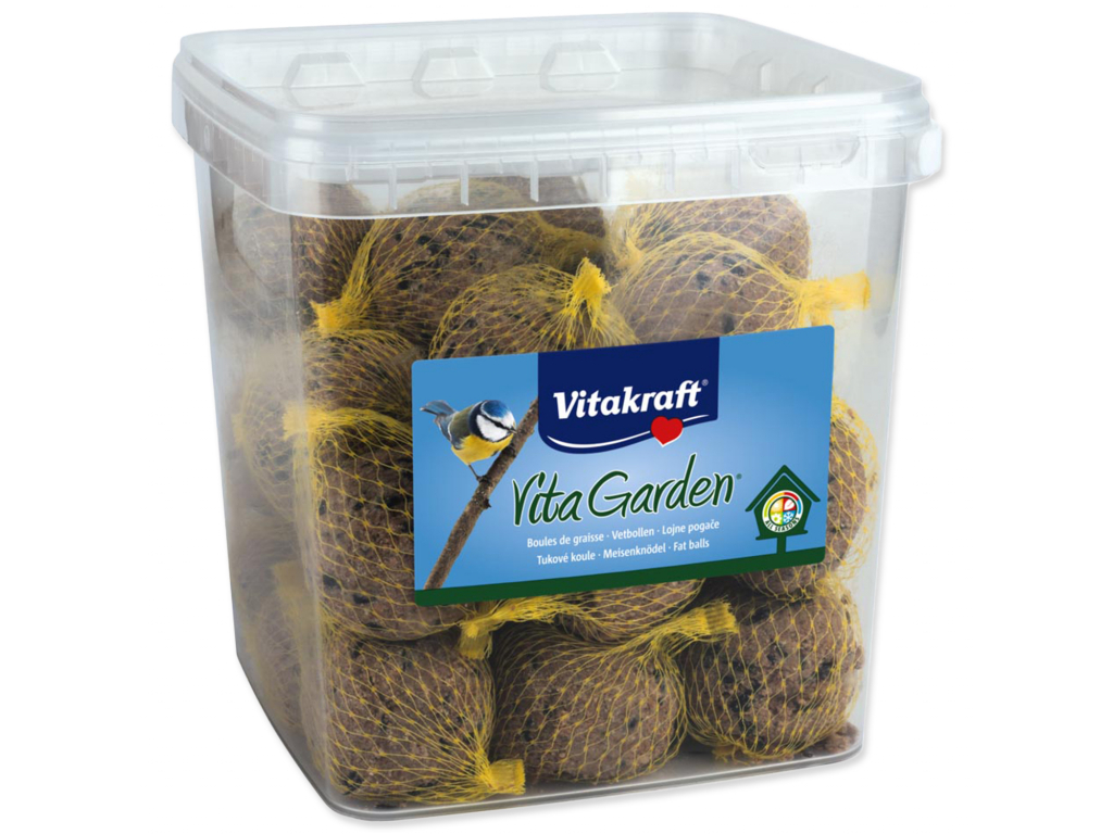 Vitakraft Lojové koule Vita Garden - vědro 30 ks z kategorie Chovatelské potřeby pro ptáky a papoušky > Lojové koule