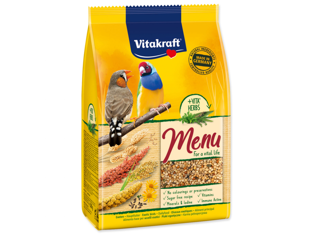 Vitakraft Menu Exotis Complete bag 500 g z kategorie Chovatelské potřeby pro ptáky a papoušky > Krmivo pro papoušky