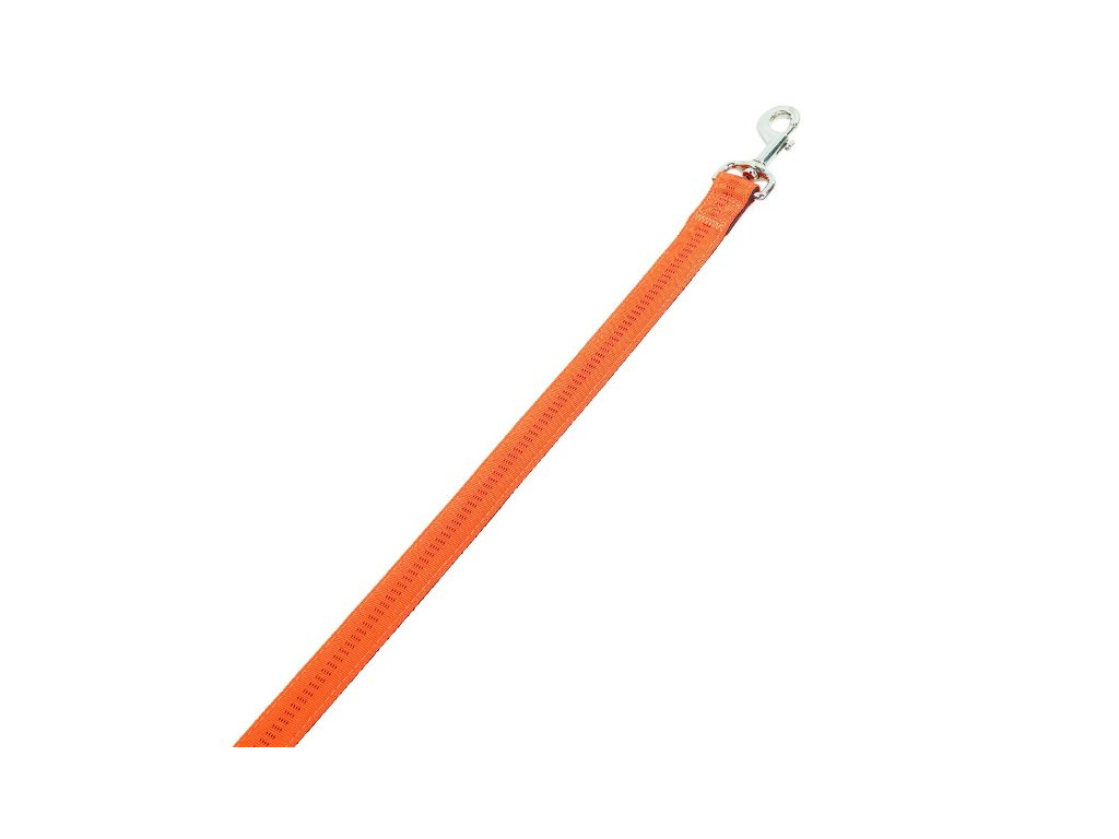 Nobby SOFT GRIP vodítko nylon 120cm / 20mm oranžová z kategorie Chovatelské potřeby a krmiva pro psy > Obojky, vodítka a postroje pro psy > Vodítka pro psy > Klasická vodítka pro psy