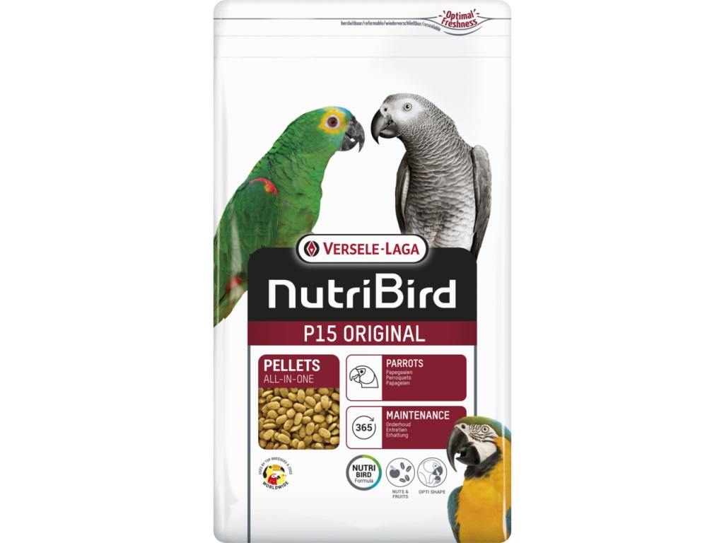 Versele-Laga Nutri Bird P15 Original pro velké papoušky 1 kg z kategorie Chovatelské potřeby pro ptáky a papoušky > Pamlsky pro papoušky