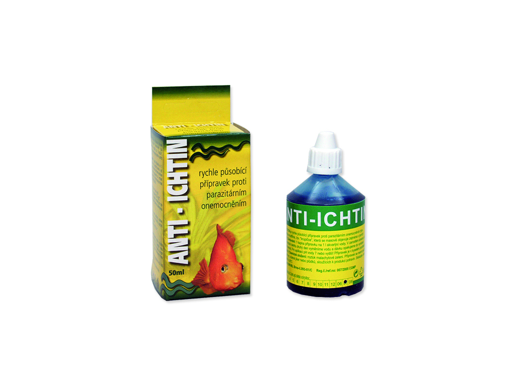 Hü-Ben Anti-Ichtinl přípravek na krupičku 50 ml z kategorie Akvaristické a teraristické potřeby > Akvarijní technika
