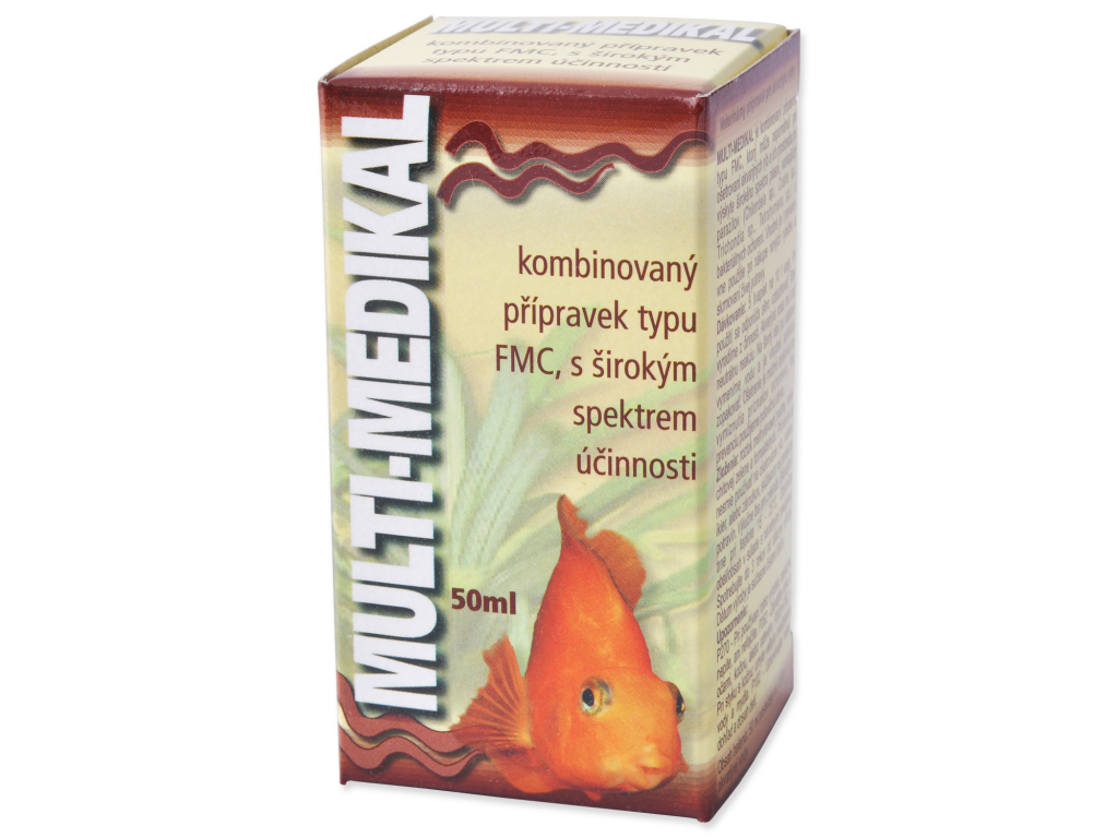 Hü-Ben Multimedikal kombinovaný přípravek 50 ml z kategorie Akvaristické a teraristické potřeby > Akvarijní technika