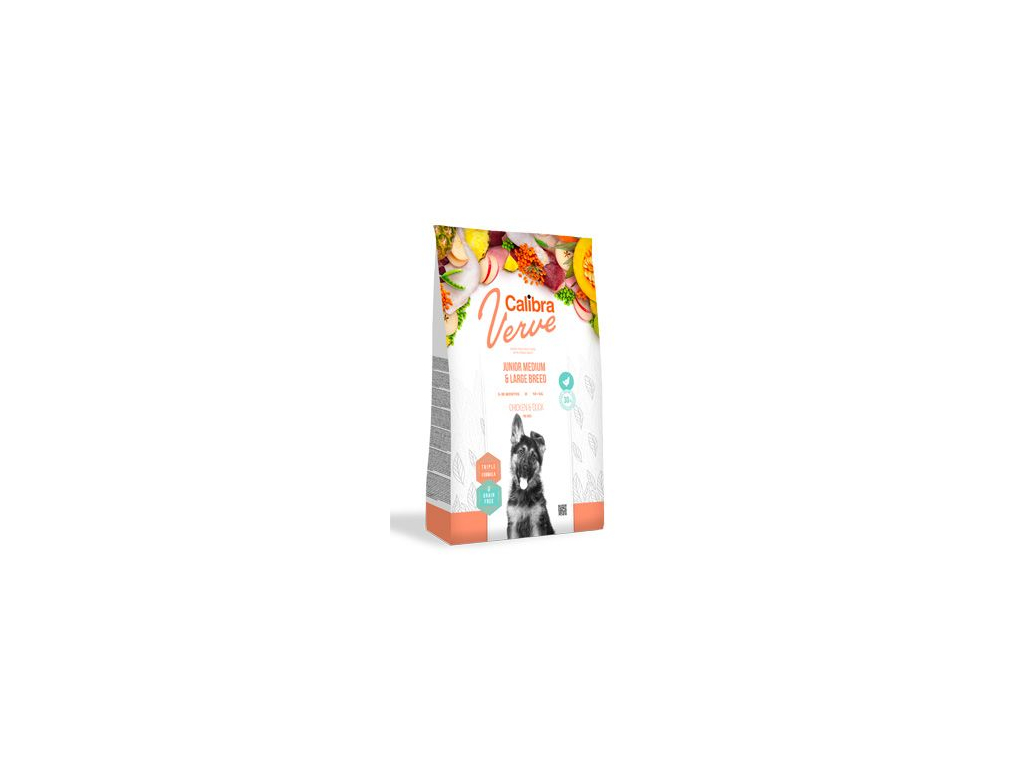 Calibra Dog Verve GF Junior M&L Chicken&Duck 2kg z kategorie Chovatelské potřeby a krmiva pro psy > Krmiva pro psy > Granule pro psy