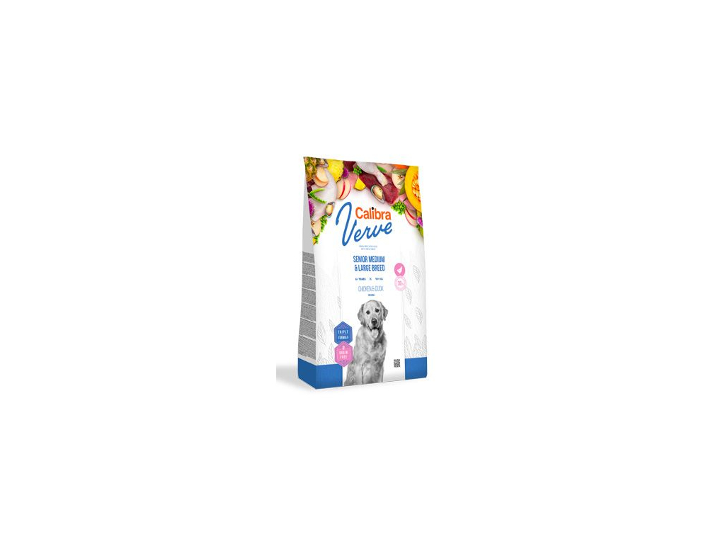 Calibra Dog Verve GF Senior M&L Chicken&Duck 2kg z kategorie Chovatelské potřeby a krmiva pro psy > Krmiva pro psy > Granule pro psy