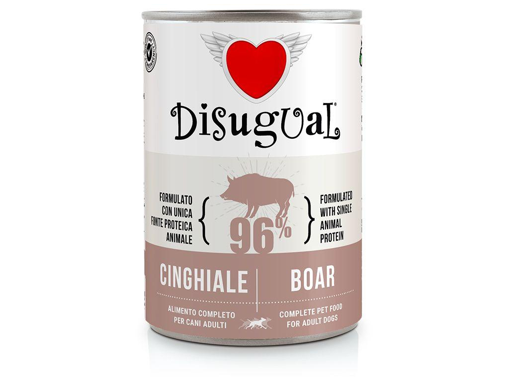 Disugual Dog Single Protein s divočákem 400g z kategorie Chovatelské potřeby a krmiva pro psy > Krmiva pro psy > Konzervy pro psy