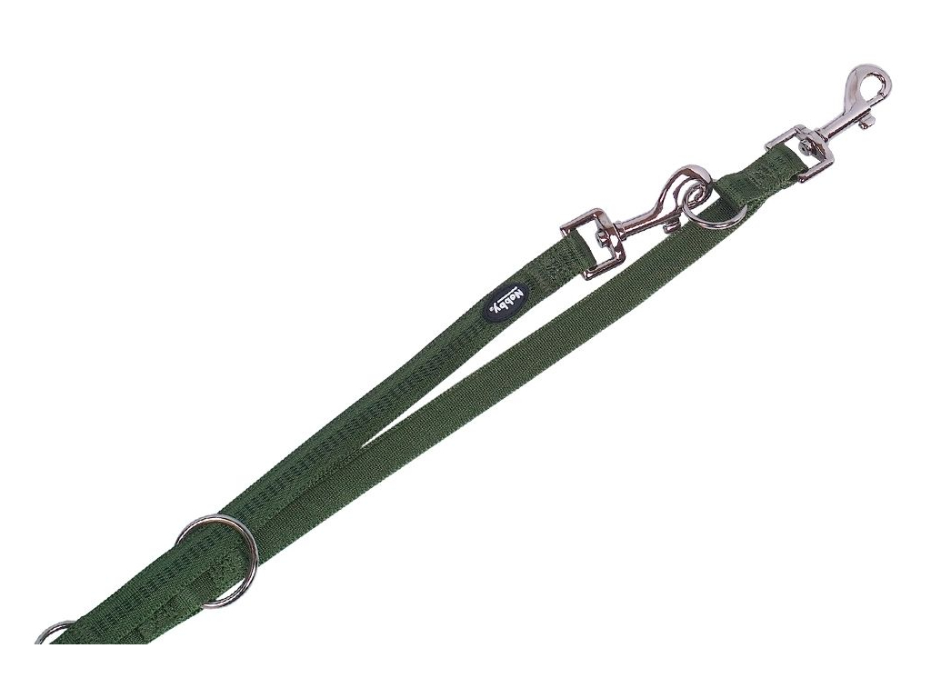 Nobby SOFT GRIP přepínací vodítko vojenská zelená M-L 200cm / 20mm z kategorie Chovatelské potřeby a krmiva pro psy > Obojky, vodítka a postroje pro psy > Vodítka pro psy > Klasická vodítka pro psy