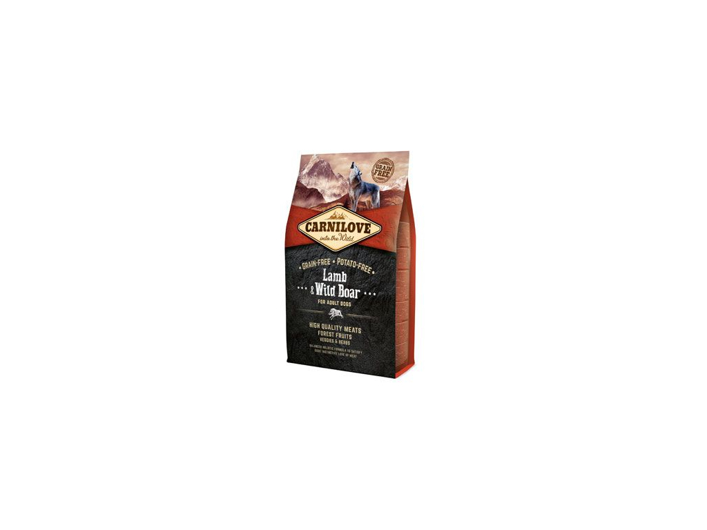Carnilove Adult Dog Lamb & Wild Boar 4kg z kategorie Chovatelské potřeby a krmiva pro psy > Krmiva pro psy > Granule pro psy