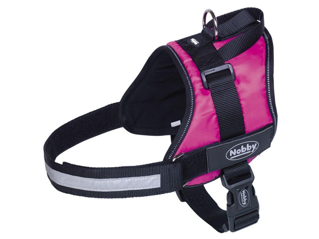 Nobby Seguro bezpečnostní postroj pro psa XL malina 82-110cm z kategorie Chovatelské potřeby a krmiva pro psy > Obojky, vodítka a postroje pro psy > Postroje pro psy
