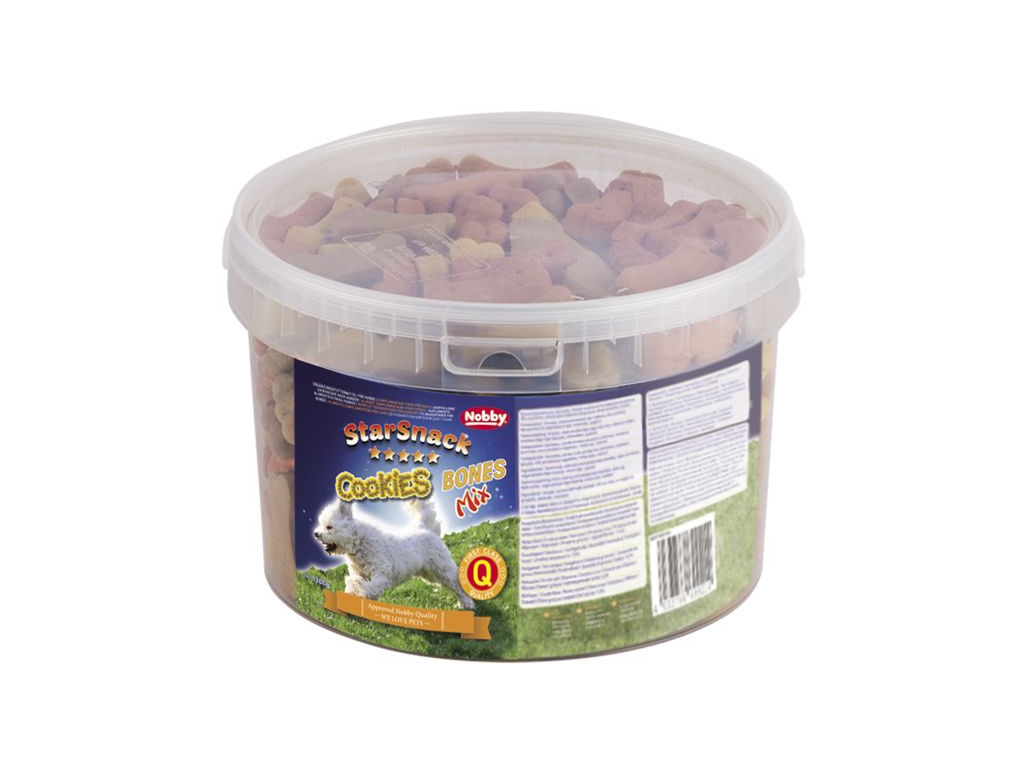 Nobby StarSnack Cookies Bones Mix pečené pamlsky 1,3kg z kategorie Chovatelské potřeby a krmiva pro psy > Pamlsky pro psy > Piškoty, sušenky pro psy