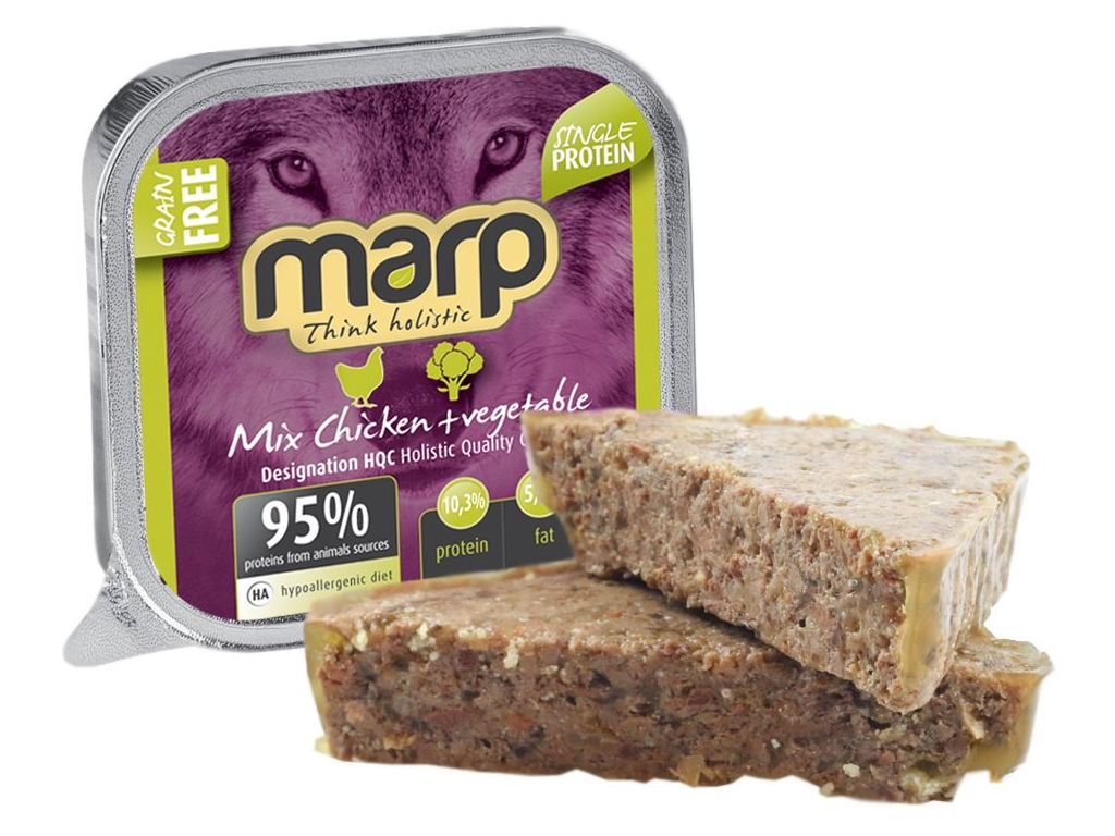 Marp Holistic Dog vanička Mix Chicken & Vegetable 100g z kategorie Chovatelské potřeby a krmiva pro psy > Krmiva pro psy > Vaničky, paštiky pro psy