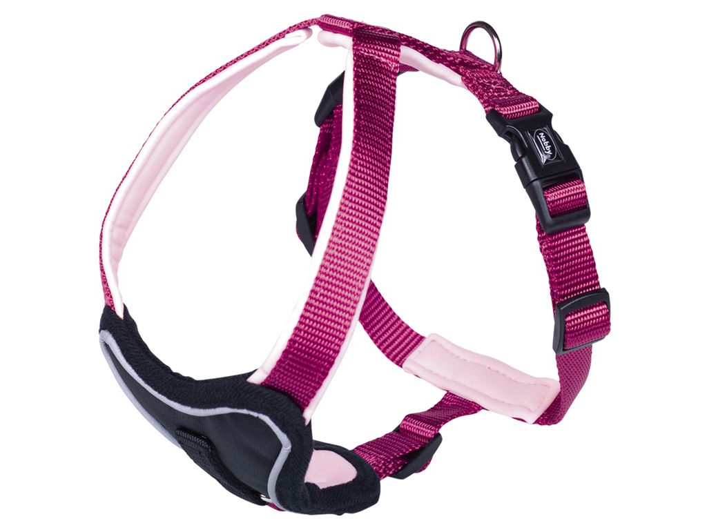 Nobby CLASSIC PRENO hrudní postroj L-XL růžová z kategorie Chovatelské potřeby a krmiva pro psy > Obojky, vodítka a postroje pro psy > Postroje pro psy