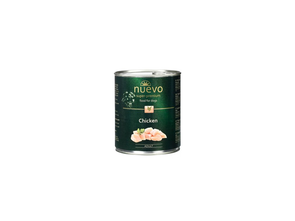Nuevo Adult kuřecí konz. pes 800g z kategorie Chovatelské potřeby a krmiva pro psy > Krmiva pro psy > Konzervy pro psy