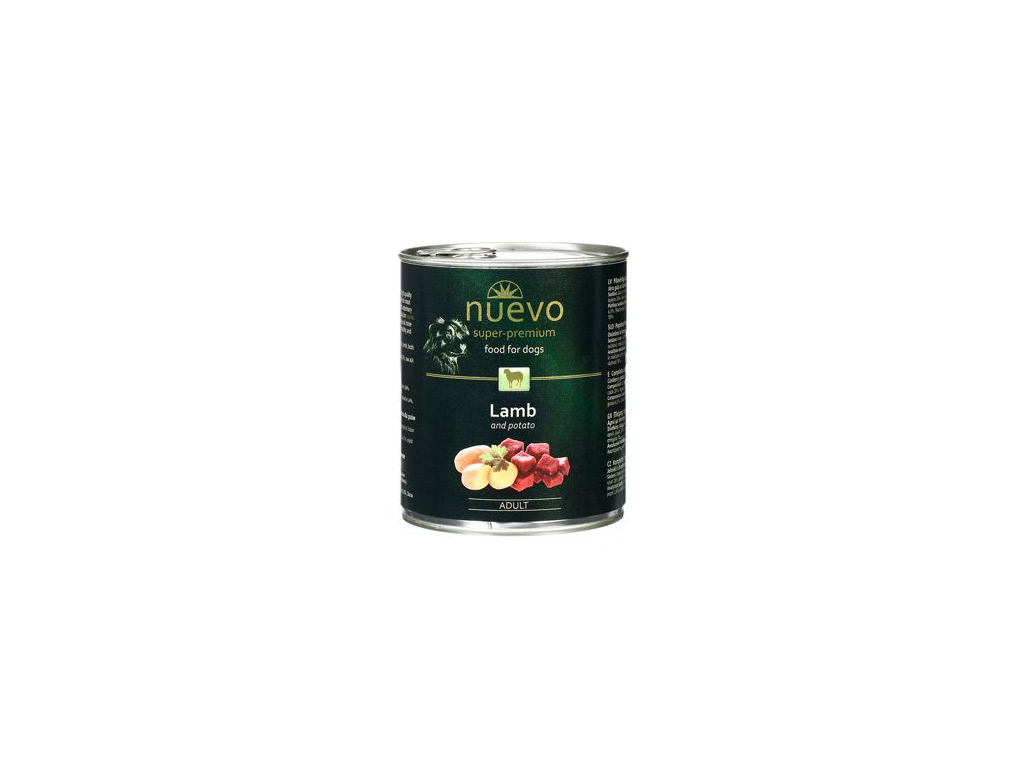 Nuevo Adult jehněčí konz. pes 800g z kategorie Chovatelské potřeby a krmiva pro psy > Krmiva pro psy > Konzervy pro psy