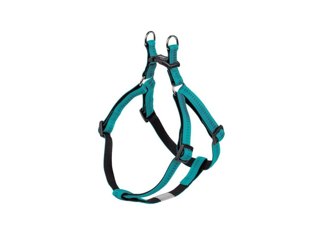 Nobby SOFT GRIP postroj nylon XS-S 30-40cm / 10mm tyrkysová z kategorie Chovatelské potřeby a krmiva pro psy > Obojky, vodítka a postroje pro psy > Postroje pro psy
