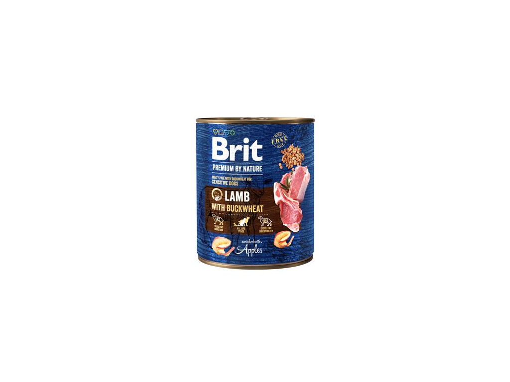 Brit Premium Dog by Nature konzerva Lamb & Buckwheat 800g z kategorie Chovatelské potřeby a krmiva pro psy > Krmiva pro psy > Konzervy pro psy