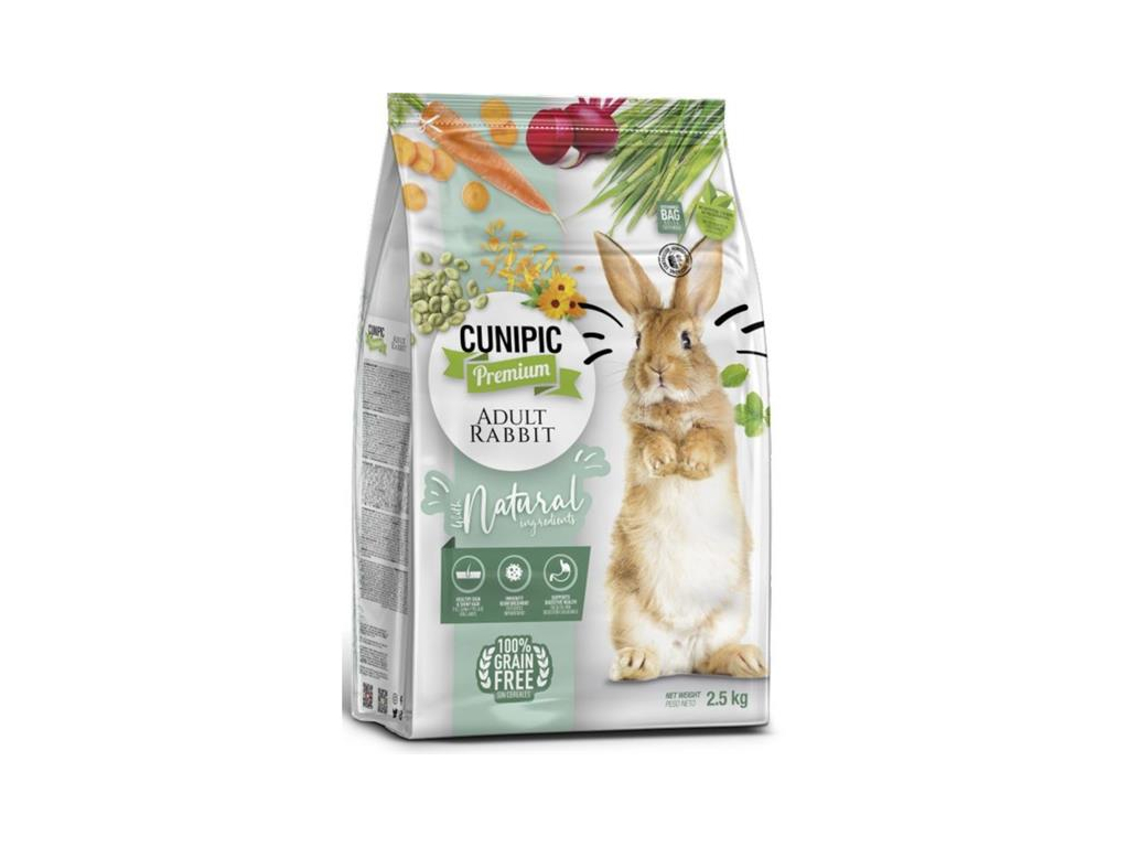 Cunipic Premium Rabbit Adult - dospělý králík 5 kg z kategorie Chovatelské potřeby a krmiva pro hlodavce a malá zvířata > Krmiva pro hlodavce a malá zvířata