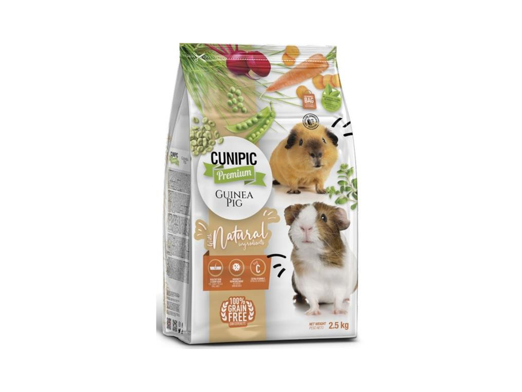 Cunipic Premium Guinea Pig - morče 2,5 kg z kategorie Chovatelské potřeby a krmiva pro hlodavce a malá zvířata > Krmiva pro hlodavce a malá zvířata