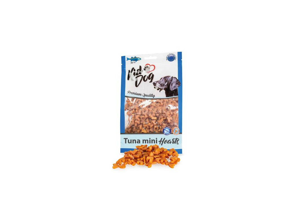 KIDDOG mini srdíčka z tuňáka 70 g z kategorie Chovatelské potřeby a krmiva pro psy > Pamlsky pro psy > Poloměkké pamlsky pro psy