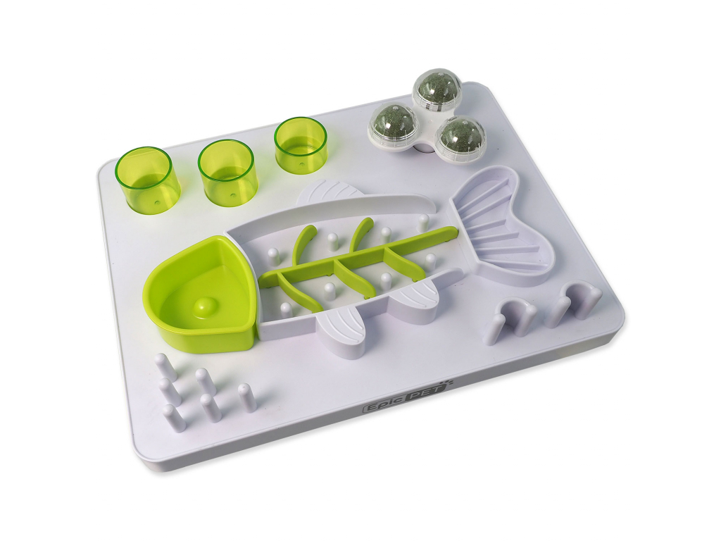 Hračka EP Think & Eat interaktivní ryba 30cm z kategorie Chovatelské potřeby a krmiva pro psy > Hračky pro psy > Hlavolamy pro psy