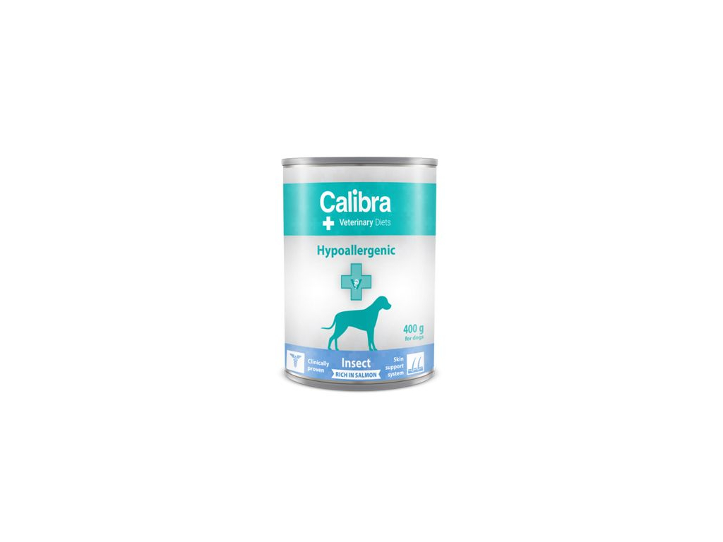 Calibra VD Dog konz. Hypoallergen. Insect&Salmon 400g z kategorie Chovatelské potřeby a krmiva pro psy > Krmiva pro psy > Konzervy pro psy