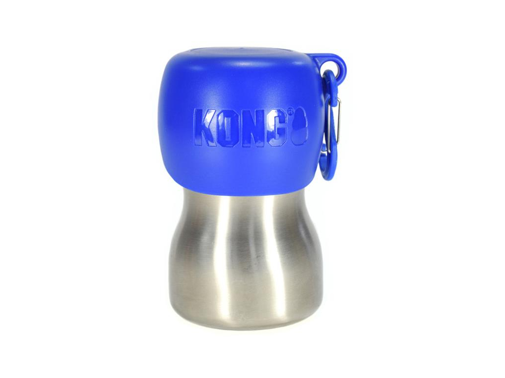 Cestovní láhev H2O Stainless Steel 280ml modrá Kong z kategorie Chovatelské potřeby a krmiva pro psy > Misky a dávkovače pro psy > cestovní misky pro psy