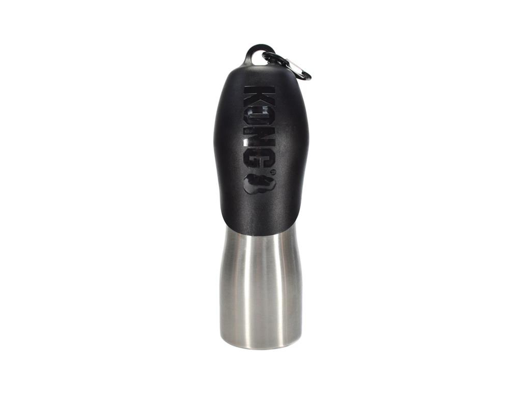Cestovní láhev H2O Stainless Steel 740ml černá Kong z kategorie Chovatelské potřeby a krmiva pro psy > Misky a dávkovače pro psy > cestovní misky pro psy