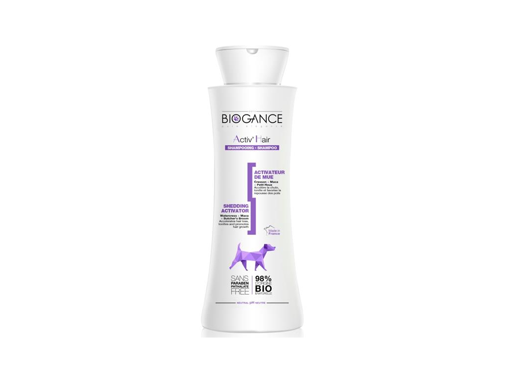 Biogance šampon Activ´hair - pro obnovu srsti 250 ml z kategorie Chovatelské potřeby a krmiva pro psy > Hygiena a kosmetika psa > Šampóny a spreje pro psy