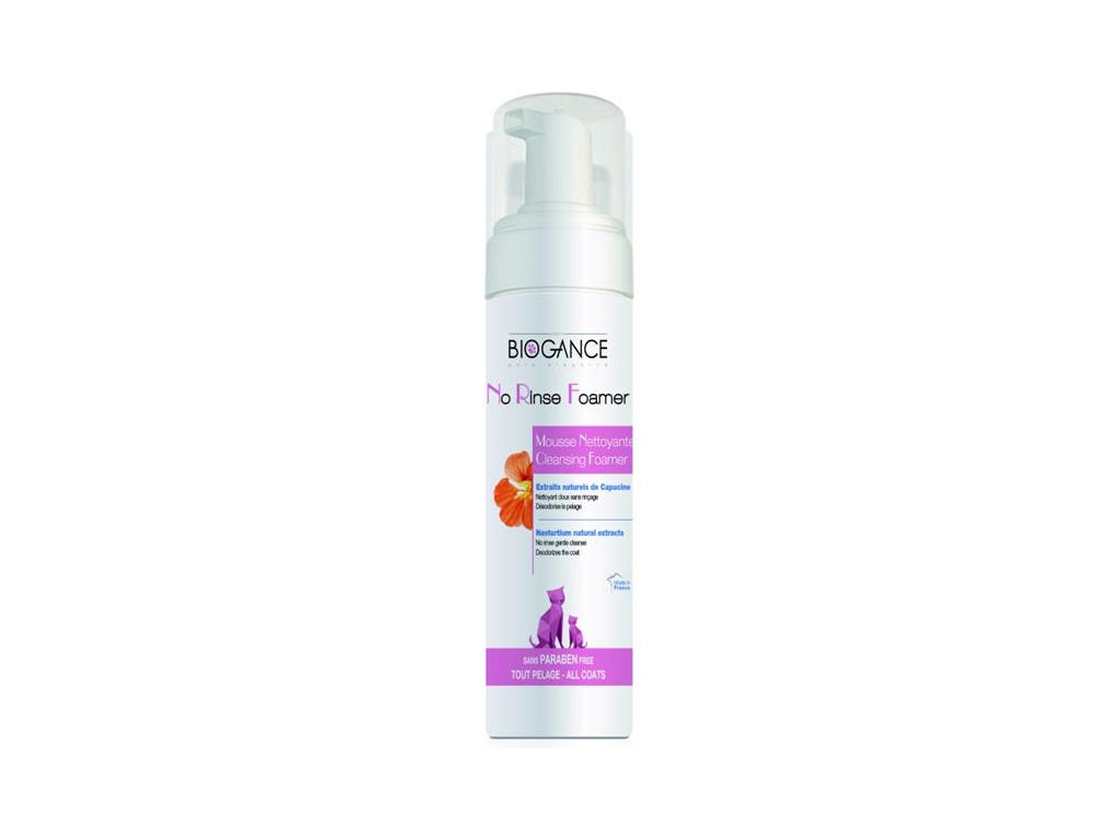 Biogance No rinse foamer cat - pro kočky 200 ml z kategorie Chovatelské potřeby a krmiva pro kočky > Hygiena a kosmetika koček > Šampóny pro kočky
