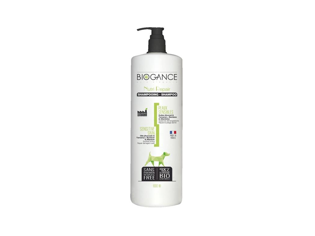 Biogance šampon Nutri repair - protisvědivý 1l z kategorie Chovatelské potřeby a krmiva pro psy > Hygiena a kosmetika psa > Šampóny a spreje pro psy