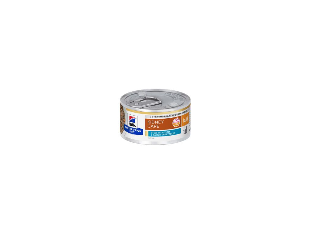 Hill's Fel. PD K/D Kidney Care Tuna&Veg stew Konz. 82g z kategorie Chovatelské potřeby a krmiva pro kočky > Krmivo a pamlsky pro kočky > Konzervy pro kočky