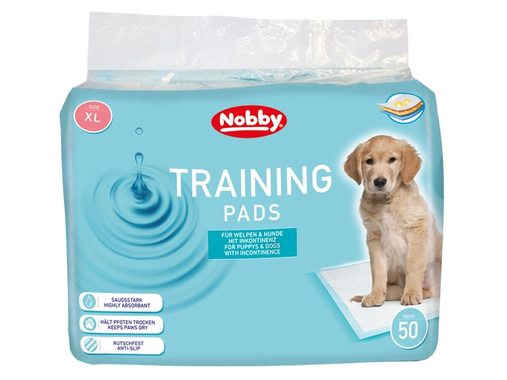 Nobby absorpční podložky XL 90x60cm 50ks z kategorie Chovatelské potřeby a krmiva pro psy > Hygiena a kosmetika psa > Toalety a podložky pro psy