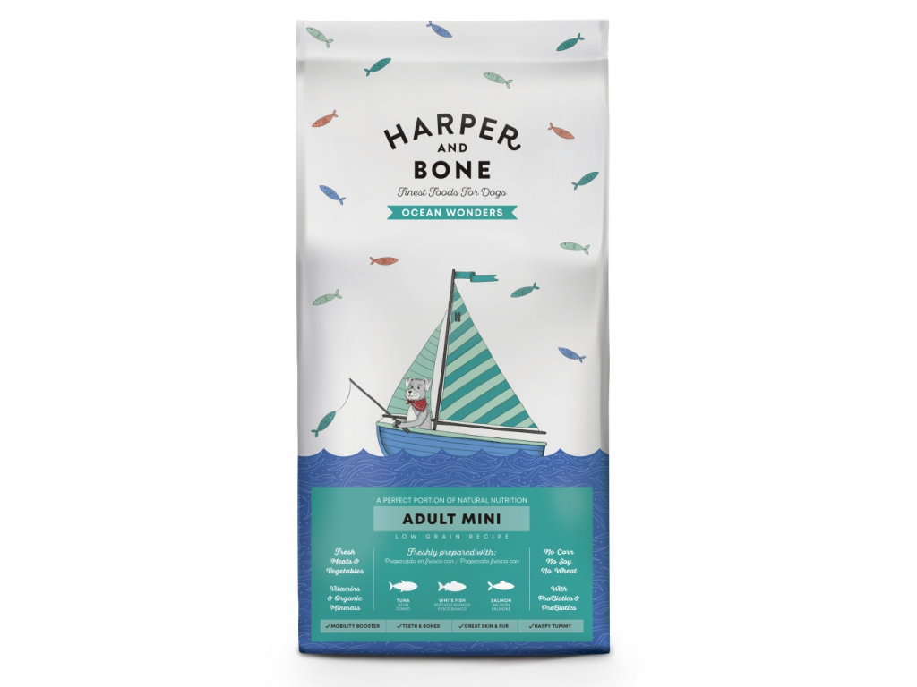 Harper and Bone Dog Adult Mini divy oceánu 10 kg z kategorie Chovatelské potřeby a krmiva pro psy > Krmiva pro psy > Granule pro psy