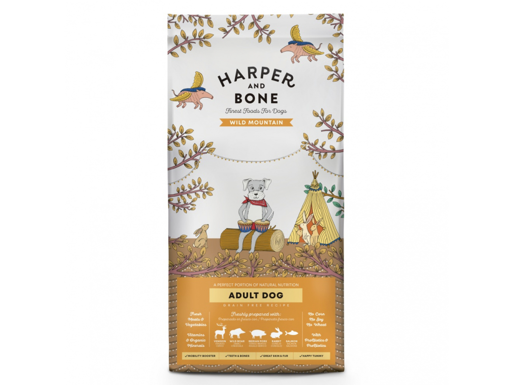 Harper and Bone Dog Adult Large & Medium divoké hory 12 kg z kategorie Chovatelské potřeby a krmiva pro psy > Krmiva pro psy > Granule pro psy