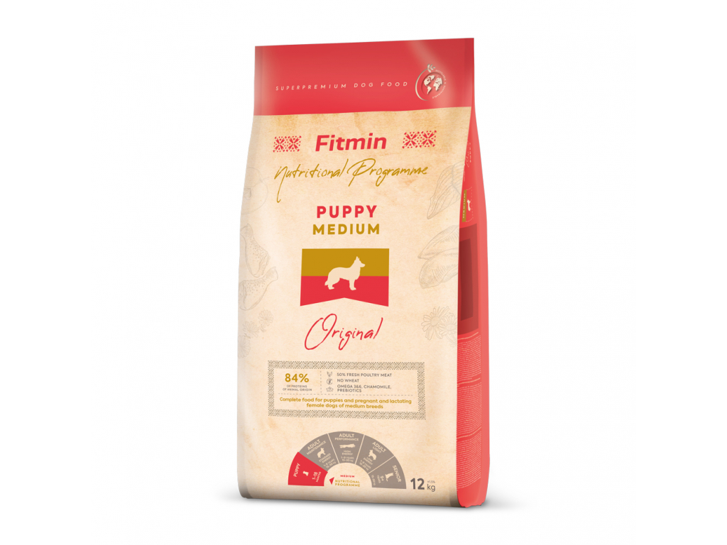 Fitmin Medium Puppy 2,5 kg z kategorie Chovatelské potřeby a krmiva pro psy > Krmiva pro psy > Granule pro psy