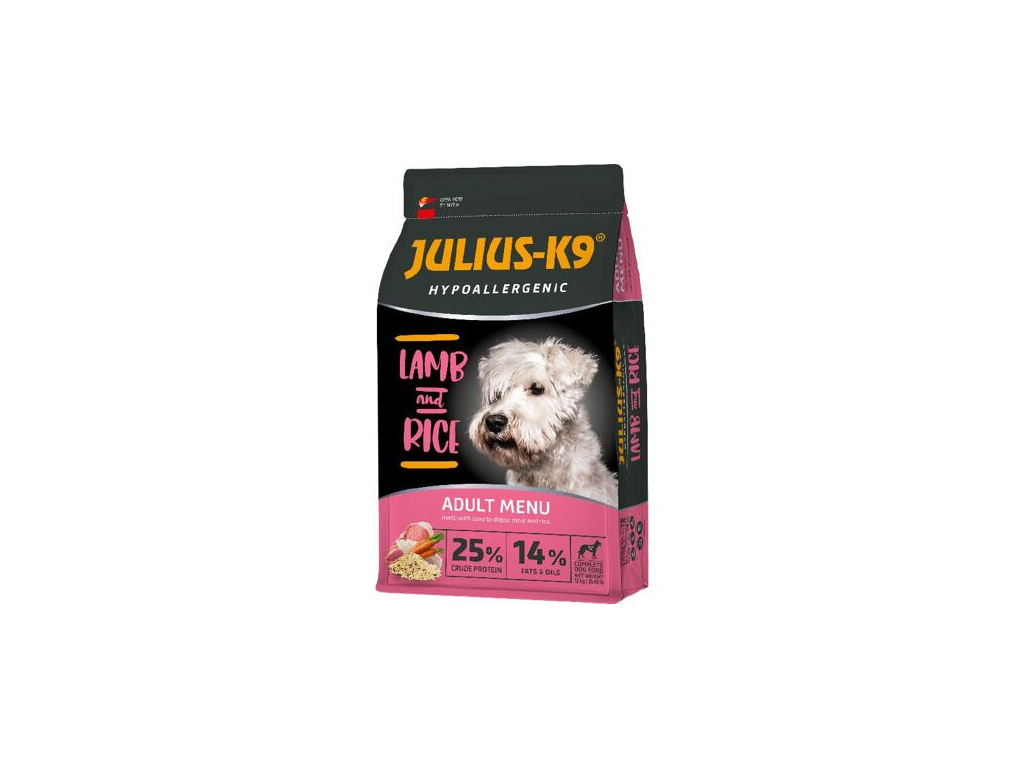 JULIUS K-9 HighPremium ADULT Hypoallergenic LAMB&Rice 3kg z kategorie Chovatelské potřeby a krmiva pro psy > Krmiva pro psy > Granule pro psy