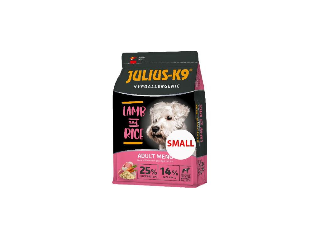JULIUS K-9 HighPremium ADULT SMALL Hypoallergenic LAMB&Rice 3kg z kategorie Chovatelské potřeby a krmiva pro psy > Krmiva pro psy > Granule pro psy