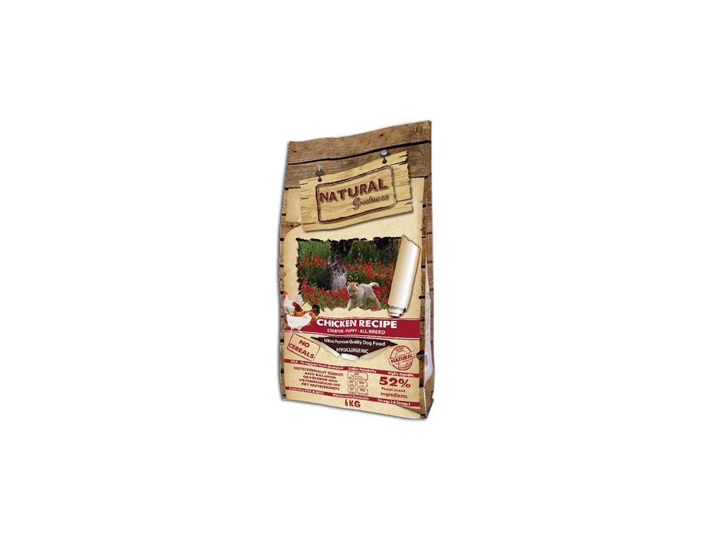 Natural Greatness Chicken Recipe Starter Puppy 15 kg z kategorie Chovatelské potřeby a krmiva pro psy > Krmiva pro psy > Granule pro psy