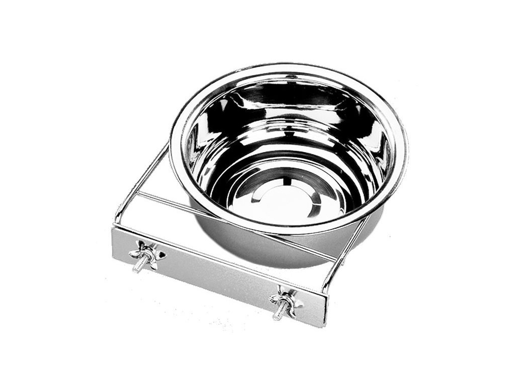 Nobby nerezová miska do klece 23cm / 2700ml z kategorie Chovatelské potřeby a krmiva pro psy > Misky a dávkovače pro psy > misky do klece pro psy