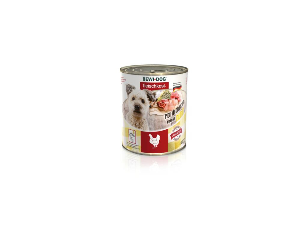 Bewi Dog Bohaté na kuřecí 800 g z kategorie Chovatelské potřeby a krmiva pro psy > Krmiva pro psy > Konzervy pro psy