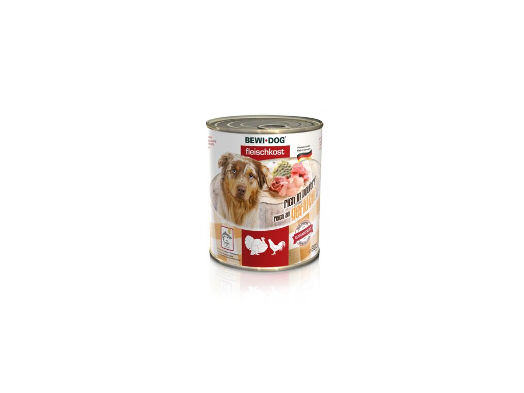 Bewi Dog Bohaté na drůbež 800 g z kategorie Chovatelské potřeby a krmiva pro psy > Krmiva pro psy > Konzervy pro psy