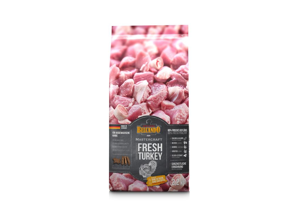 Belcando MasterCraft Fresh Turkey s krůtou 2,2 kg z kategorie Chovatelské potřeby a krmiva pro psy > Krmiva pro psy > Granule pro psy