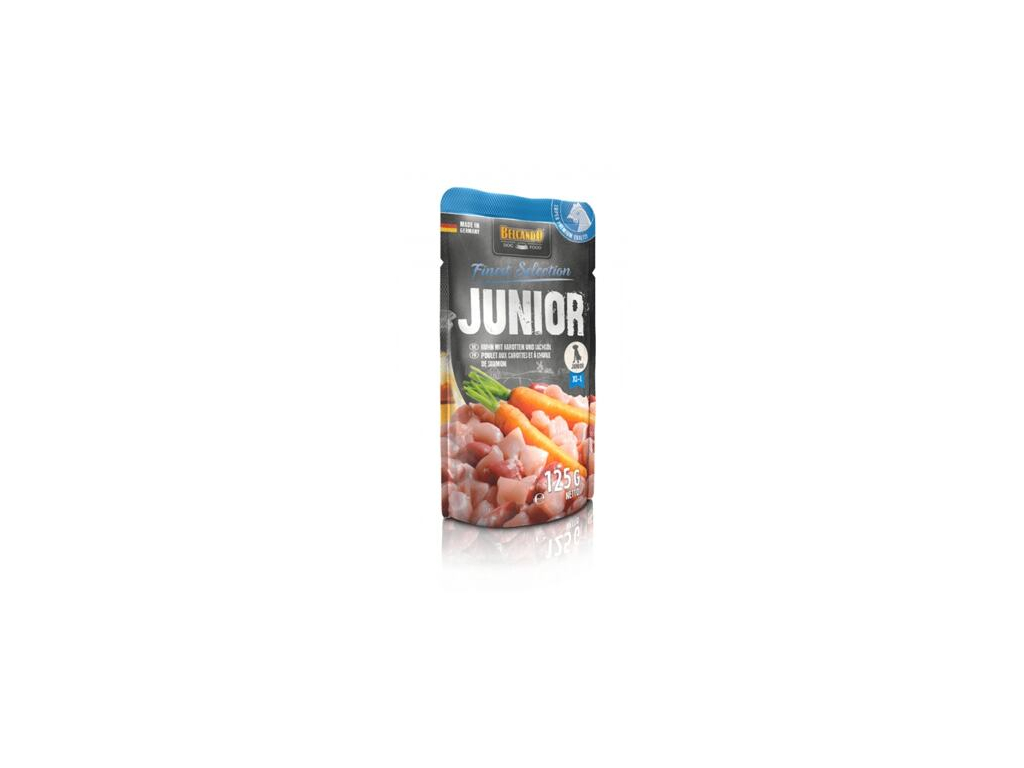 Belcando Junior Kuřecí s mrkví balení 125 g z kategorie Chovatelské potřeby a krmiva pro psy > Krmiva pro psy > Konzervy pro psy