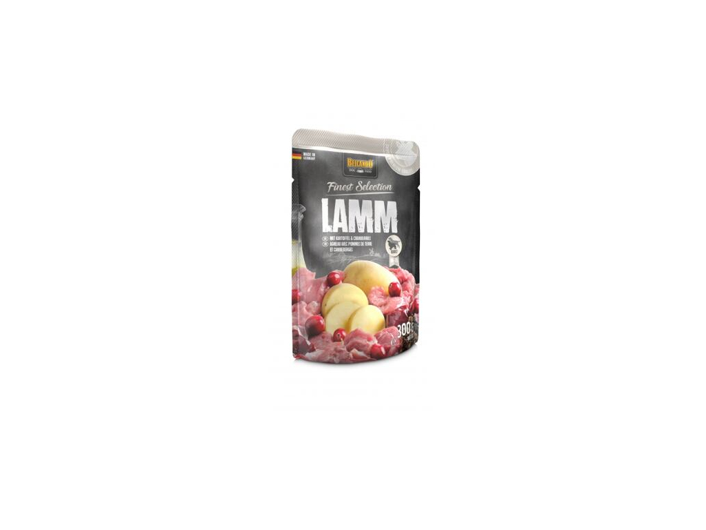Belcando Jehněčí s bramborami & brusinkami 300 g z kategorie Chovatelské potřeby a krmiva pro psy > Krmiva pro psy > Konzervy pro psy