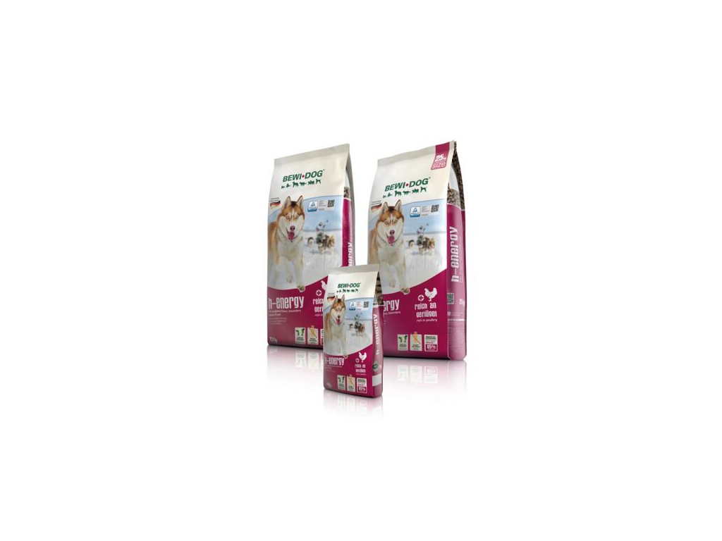 Bewi Dog H-energy 25 kg z kategorie Chovatelské potřeby a krmiva pro psy > Krmiva pro psy > Granule pro psy