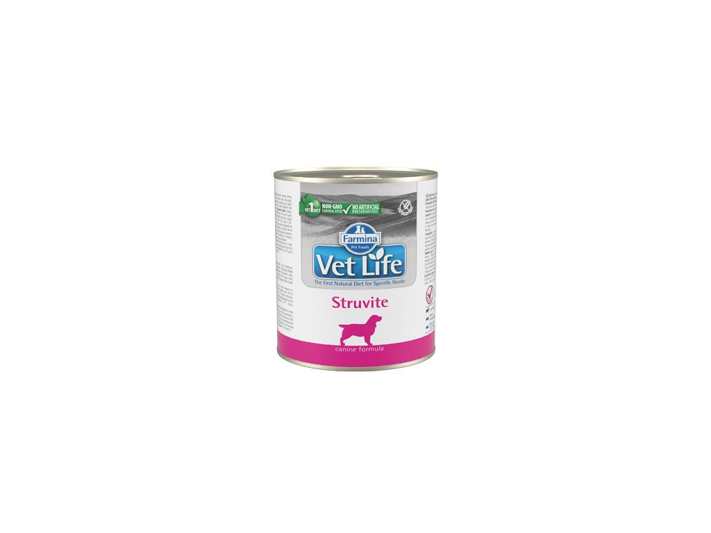 Vet Life Natural Dog konzerva Struvite 300g z kategorie Chovatelské potřeby a krmiva pro psy > Krmiva pro psy > Veterinární diety pro psy