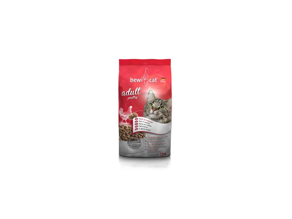 Bewi Cat Adult Poultry 5 kg z kategorie Chovatelské potřeby a krmiva pro kočky > Krmivo a pamlsky pro kočky > Granule pro kočky