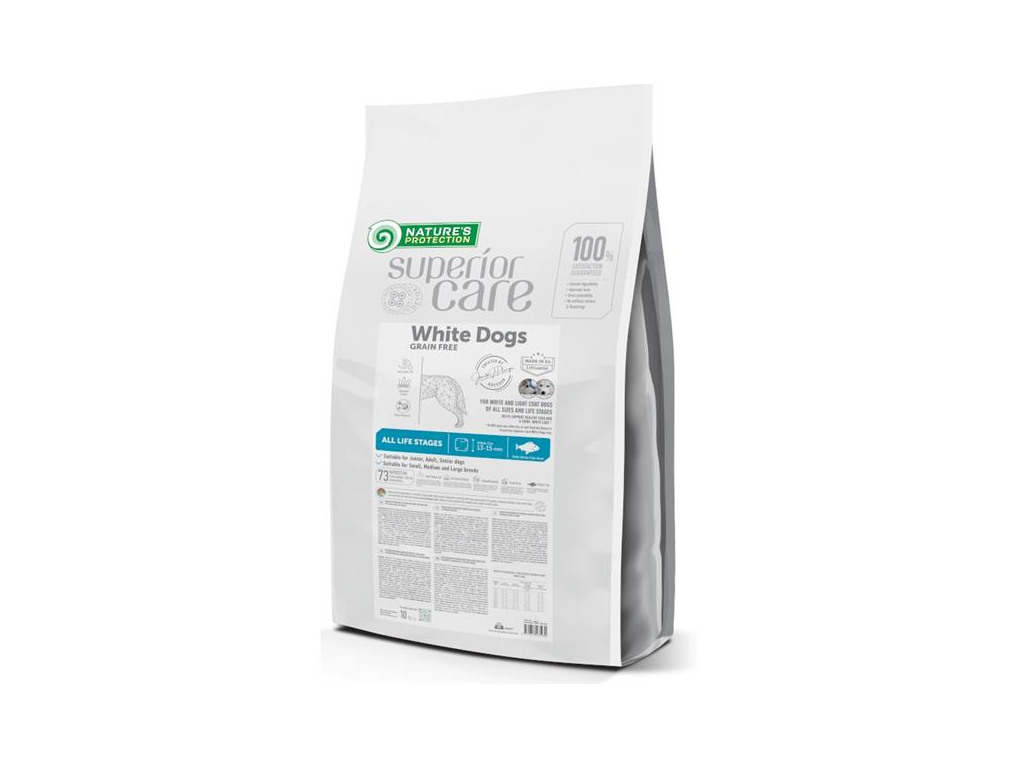 Nature's Protection Superior Care Dog Dry White Dogs Grain Free White Fish 10 kg z kategorie Chovatelské potřeby a krmiva pro psy > Krmiva pro psy > Granule pro psy