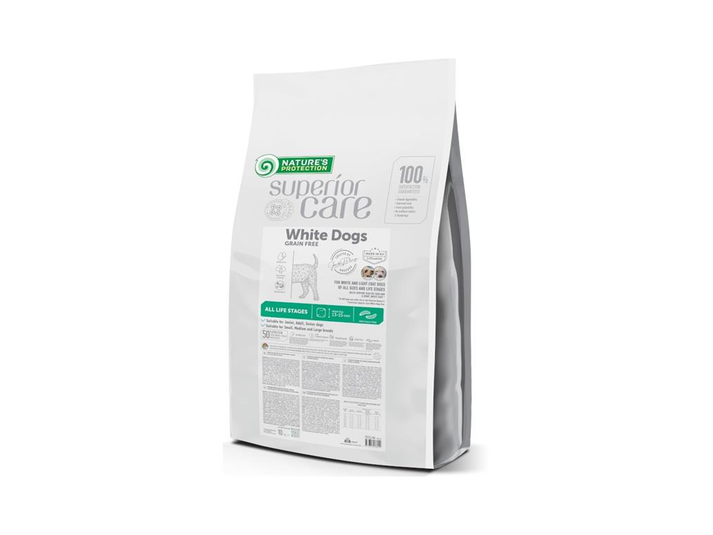 Nature's Protection Superior Care Dog Dry White Dogs Grain Free Insect 10 kg z kategorie Chovatelské potřeby a krmiva pro psy > Krmiva pro psy > Granule pro psy