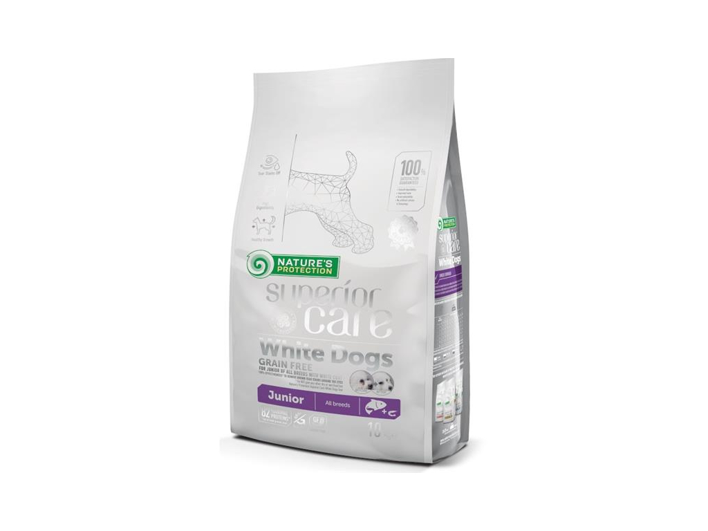 Nature's Protection Superior Care Dog Dry White Dogs Junior Grain Free Salmon 10 kg z kategorie Chovatelské potřeby a krmiva pro psy > Krmiva pro psy > Granule pro psy