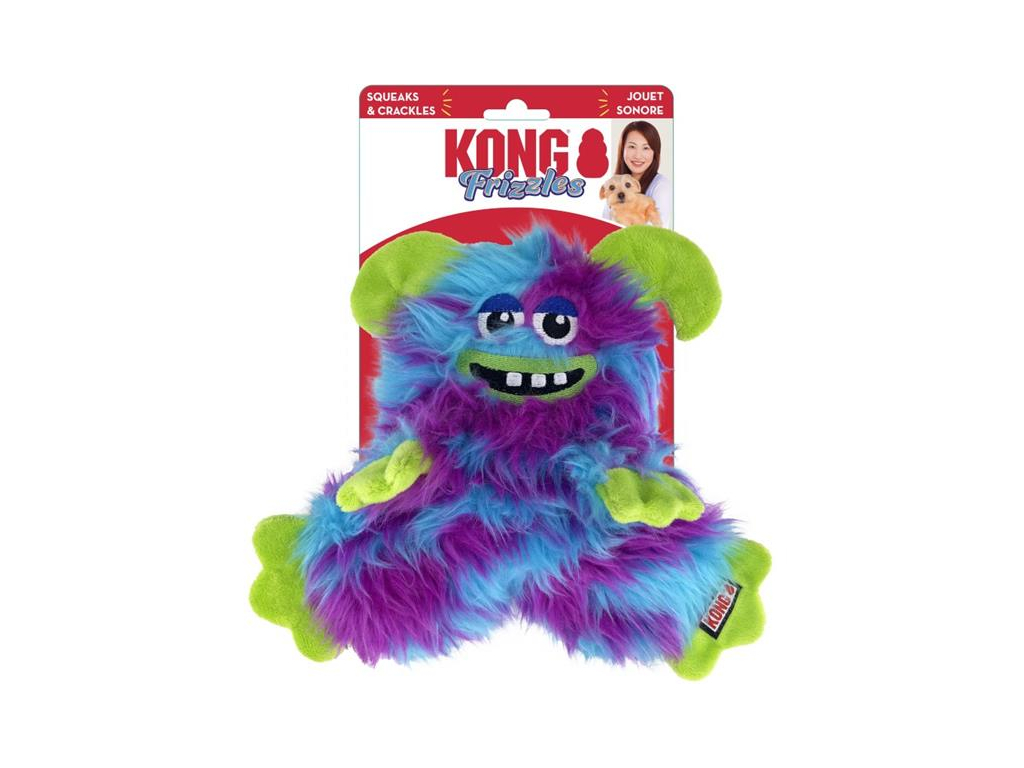 Hračka plyš Frizzle Razzle Kong z kategorie Chovatelské potřeby a krmiva pro psy > Hračky pro psy > Kong hračky pro psy